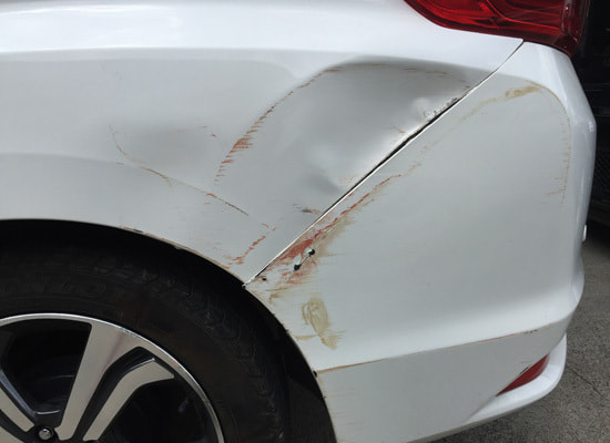 大きく損傷してしまったパネル